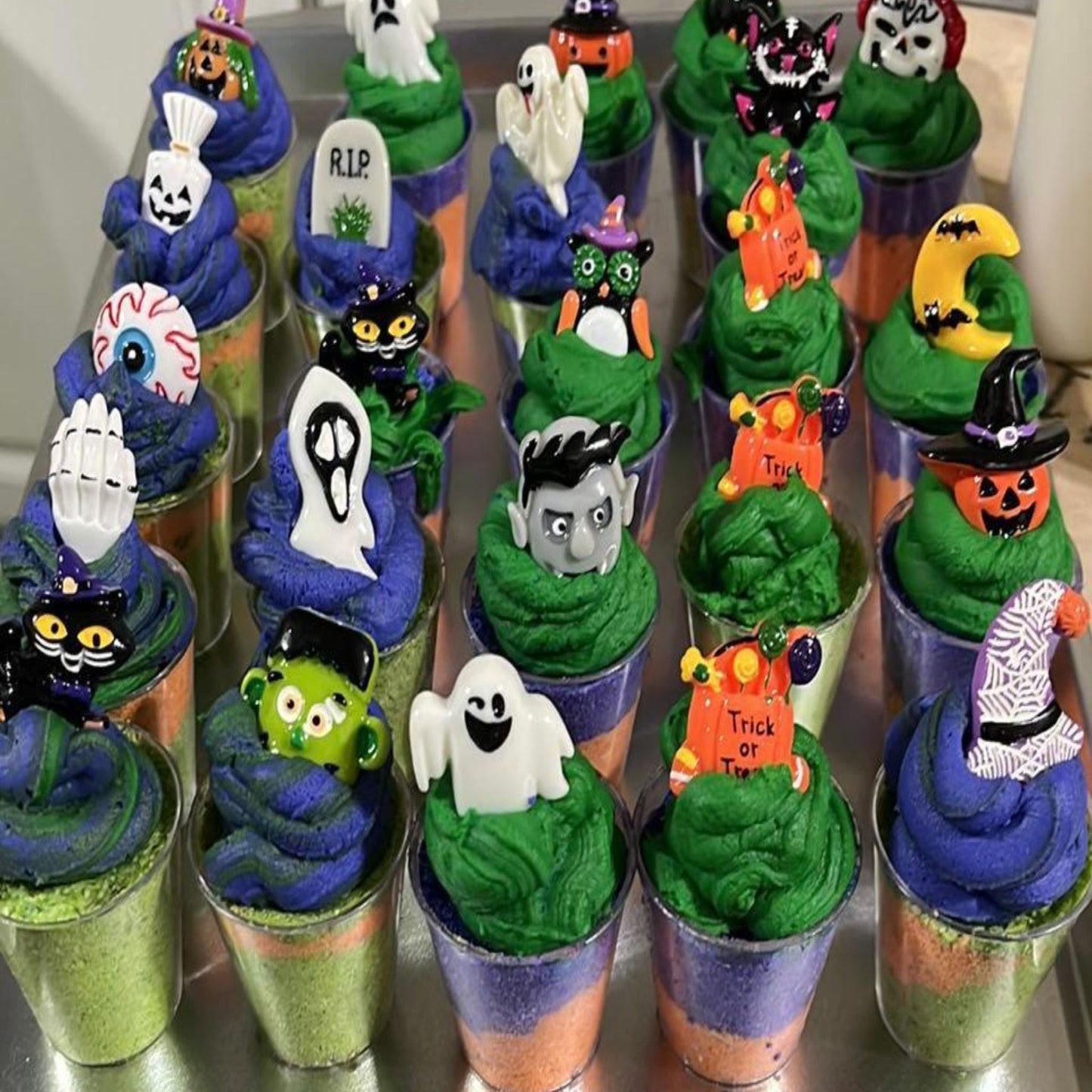 Halloween Bubble Frosting Bath Bomb Shots