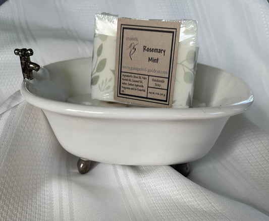 Rosemary Mint Handmade Soap 4 ounce